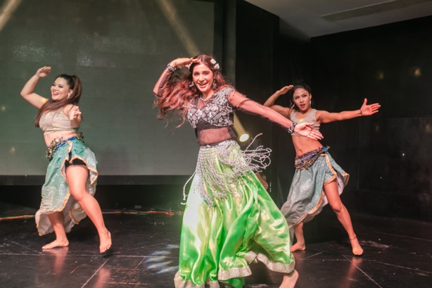 High-energy dance performance on stage